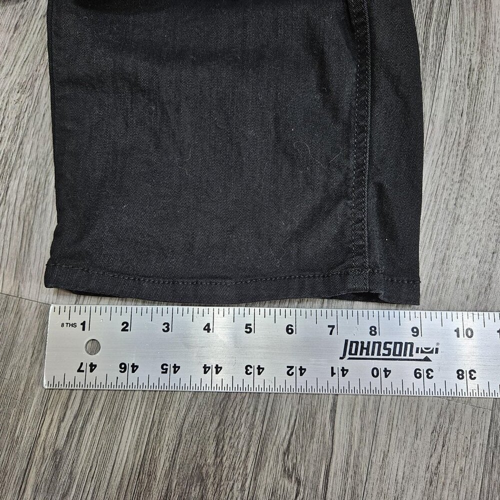 Faded Glory Denim Shorts Womens 12 Black Jean Bermuda Stretch Casual Summer - Picture 10 of 10